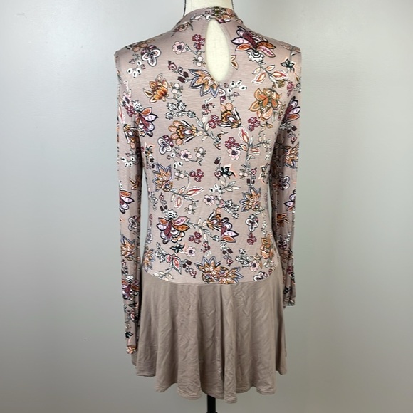 Daytrip Buckle Womens Stretch Mini/Micro Dress SZ S Unique Floral Open Front - Picture 8 of 11